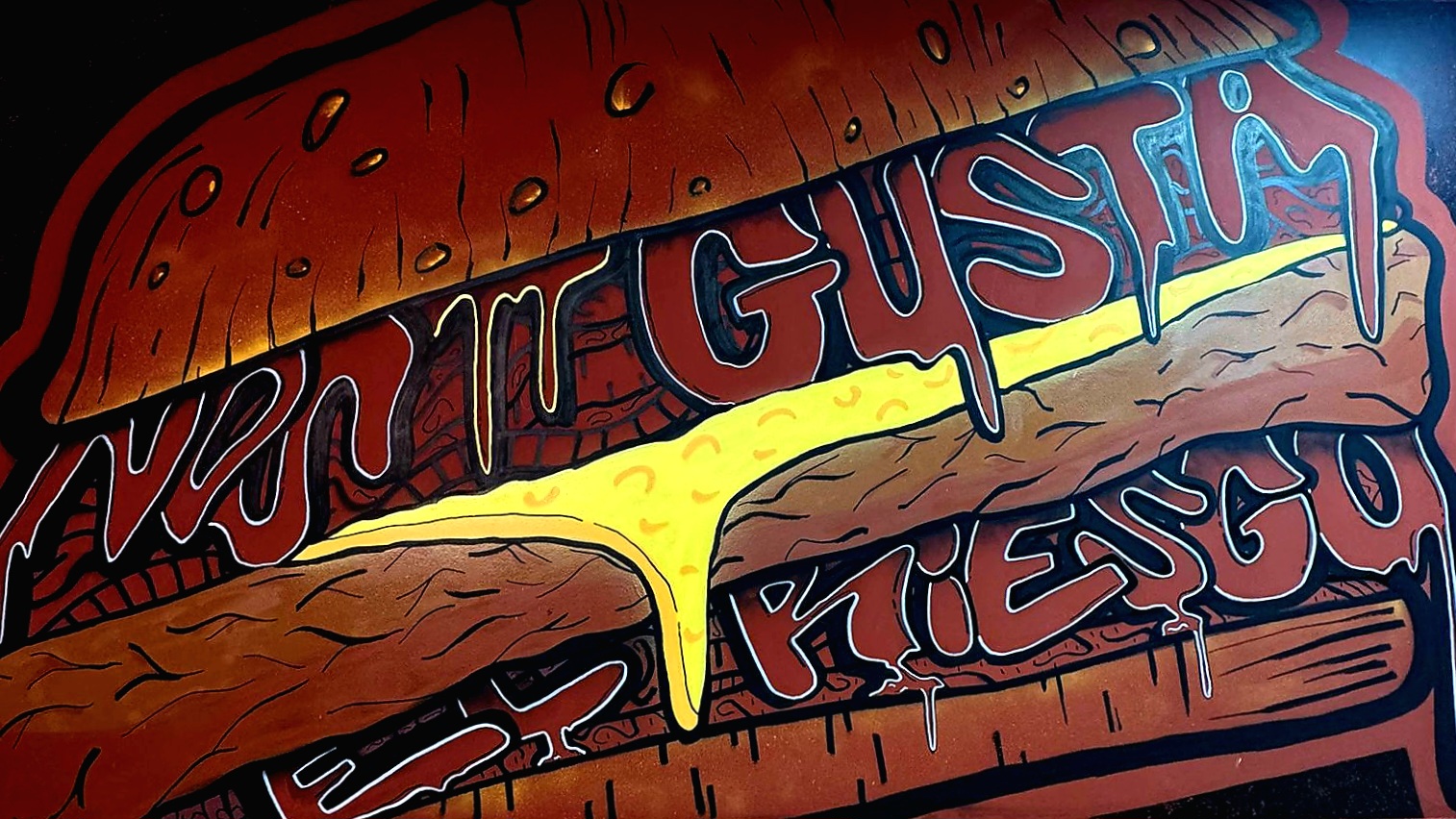 Grafiti y burger de The Risky Burger